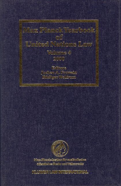 Produktbild: Max Planck Yearbook of United Nations Law 2000