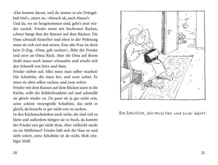 Produktbild: &raquo;Schule!&laquo;, schreit der Frieder, und die Oma, die kommt mit