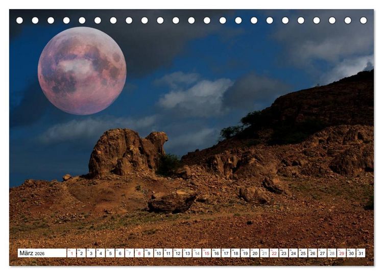 Produktbild: Tr&auml;ume im Mondlicht (Tischkalender 2026 DIN A5 quer), CALVENDO Monatskalender