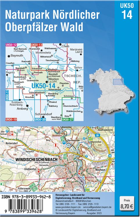 Produktbild: UK50-14 Naturpark N&ouml;rdlicher Oberpf&auml;lzer Wald