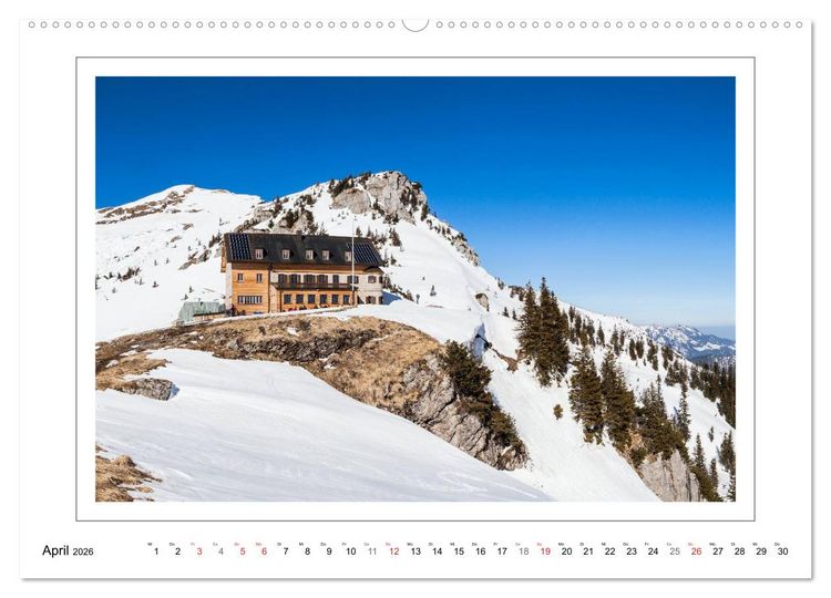 Produktbild: Unterwegs in den Bayerischen Voralpen (hochwertiger Premium Wandkalender 2026 DIN A2 quer), Kunstdruck in Hochglanz