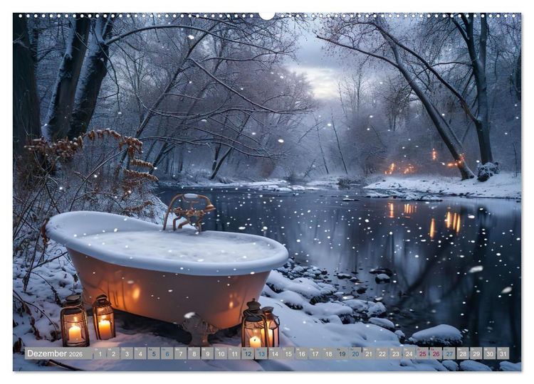 Produktbild: Wannenidylle (hochwertiger Premium Wandkalender 2026 DIN A2 quer), Kunstdruck in Hochglanz