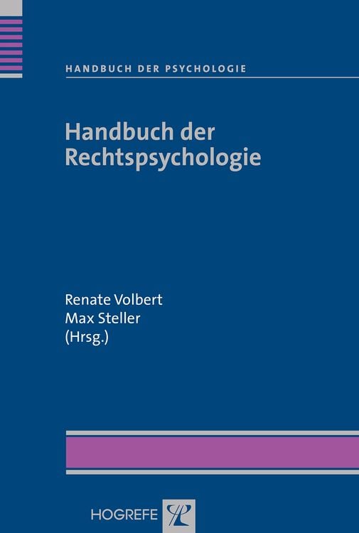 Bild vom Artikel Handbuch der Rechtspsychologie vom Autor Max Steller