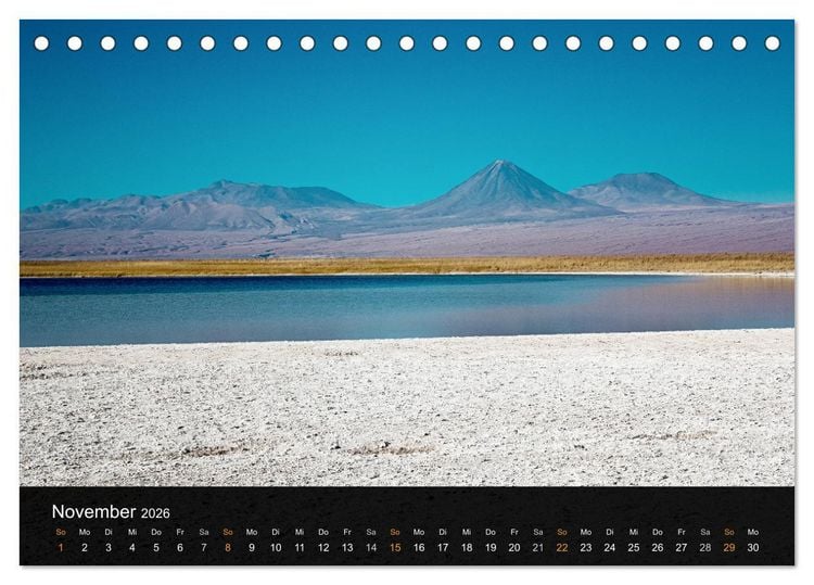 Produktbild: Atacama: Die W&uuml;ste im Norden Chiles (Tischkalender 2026 DIN A5 quer), CALVENDO Monatskalender