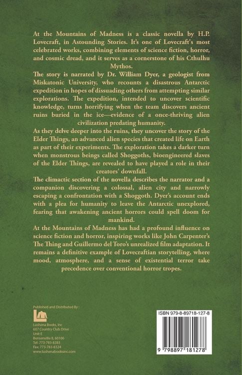 Produktbild: At the Mountains of Madness
