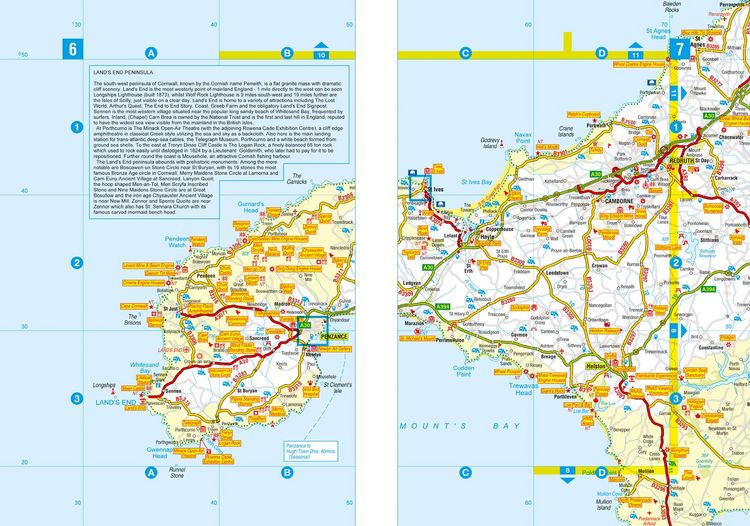 Produktbild: Devon, Cornwall and West Somerset Visitors' Atlas
