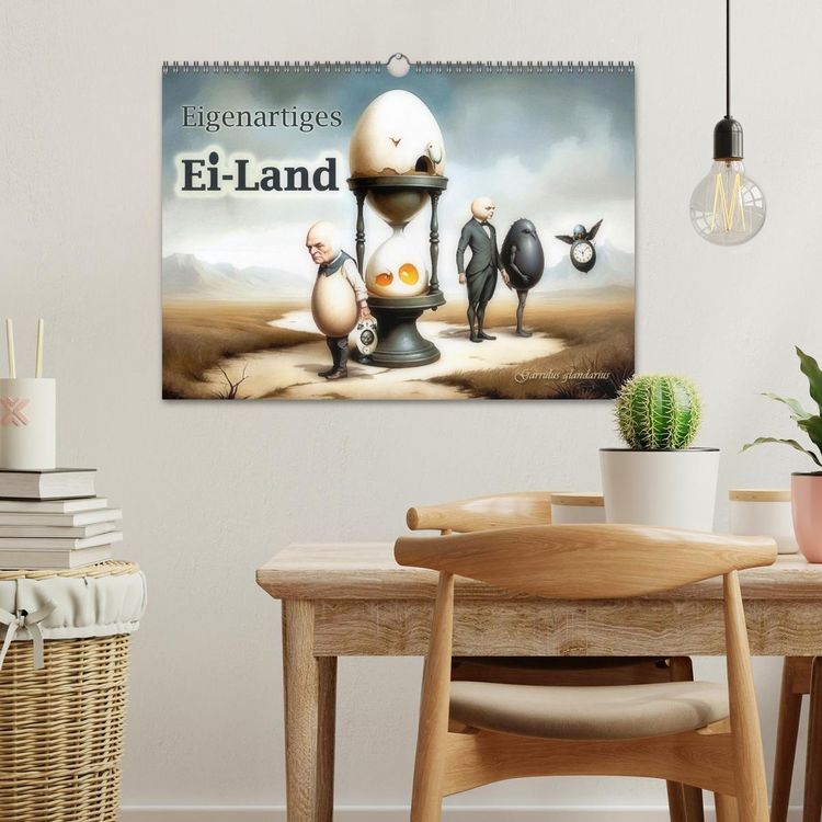 Produktbild: Eigenartiges Ei-Land (Wandkalender 2026 DIN A3 quer), CALVENDO Monatskalender