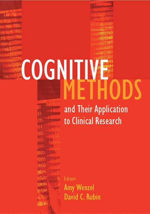 Produktbild: Cognitive Methods and Their Applications to Clinical Research