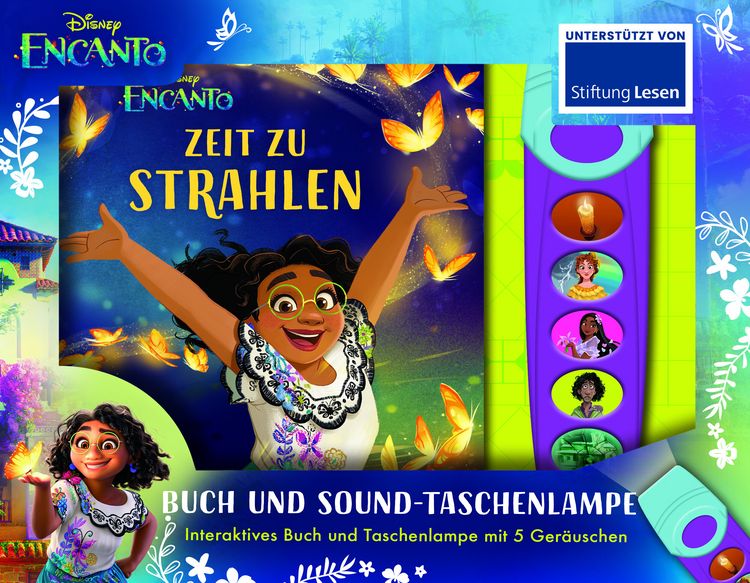 Produktbild: Disney Encanto - Zeit zu strahlen - Pappbilderbuch mit Taschenlampe und Glitzerseiten - Bilderbuch mit 5 magischen Ger&auml;uschen
