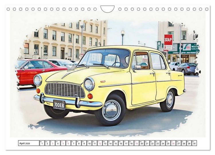 Produktbild: Kultautos der 1960er Jahre (Wandkalender 2026 DIN A4 quer), CALVENDO Monatskalender