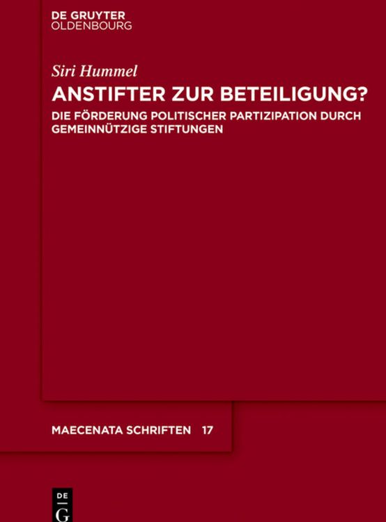 Produktbild: Anstifter zur Beteiligung?