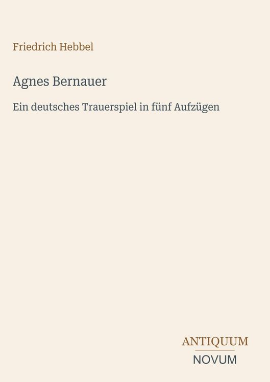Produktbild: Agnes Bernauer
