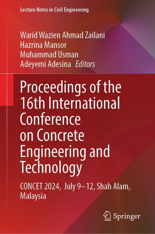 Produktbild: Proceedings of the 16th International Conference on Concrete Engineering and Technology
