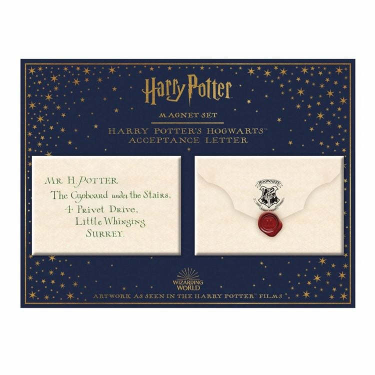 Produktbild: Hogwarts&trade; Harry Potters Hogwarts-Aufnahmebrief Magnet-Set