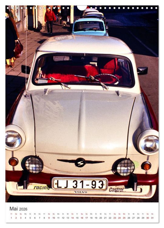 Produktbild: Auto-Land DDR - Trabant und Wartburg (Wandkalender 2026 DIN A3 hoch), CALVENDO Monatskalender