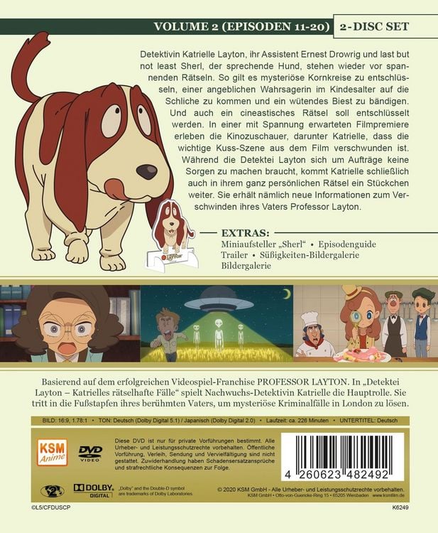 Produktbild: Detektei Layton - Katrielles r&auml;tselhafte F&auml;lle: Volume 2 [2 DVDs]