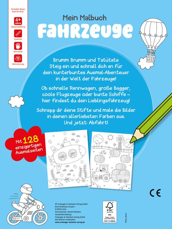 Produktbild: Mein Malbuch Fahrzeuge