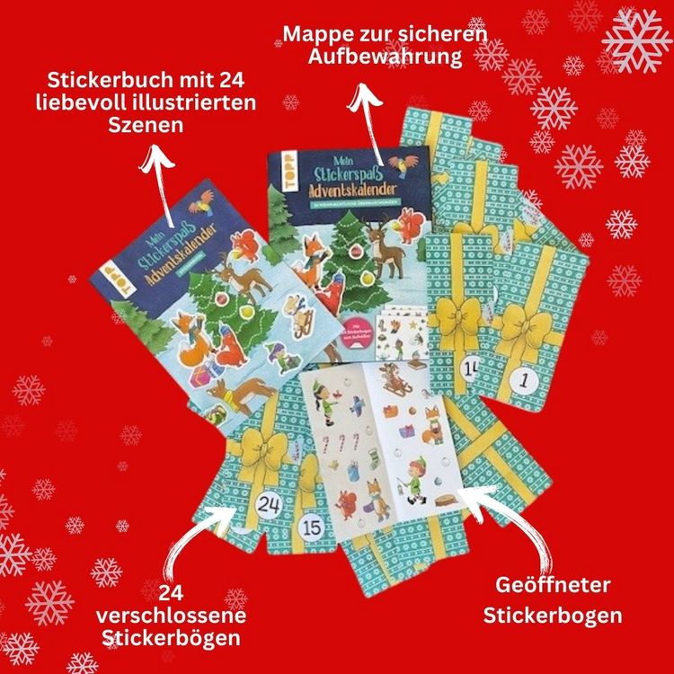 Produktbild: Mein Stickerspa&szlig;-Adventskalender
