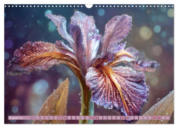 Produktbild: Luminous Garden. Wo Biologie und KI verschmelzen (Wandkalender 2027 DIN A3 quer), CALVENDO Monatskalender