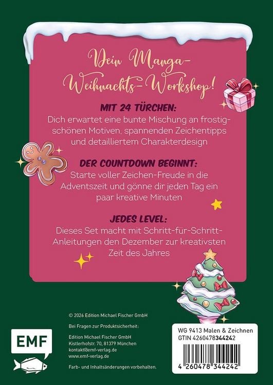 Produktbild: Adventskalender-Kartenset: Manga Christmas Countdown