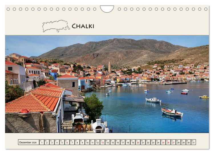 Produktbild: Reise durch die Griechische Inselwelt (Wandkalender 2026 DIN A4 quer), CALVENDO Monatskalender