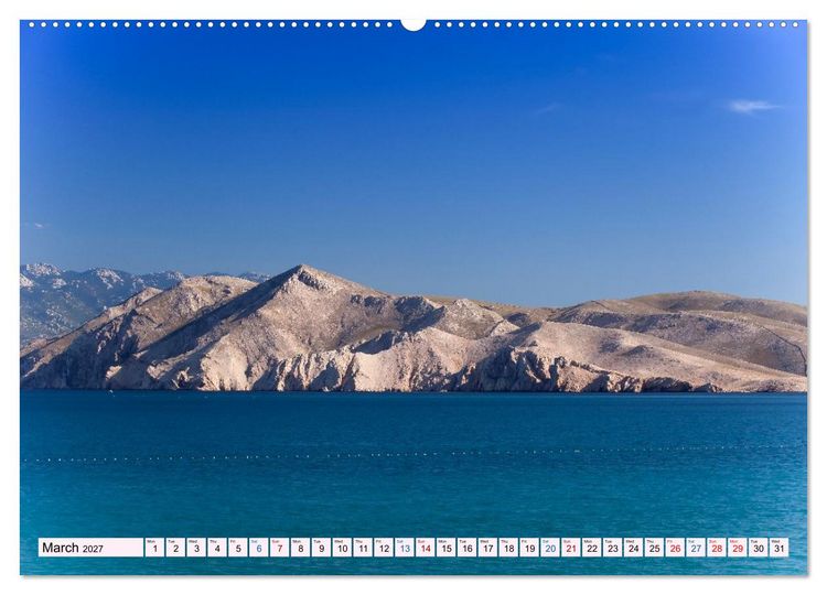 Produktbild: Istria &ndash; Coastal Wonders, Historic Cities, and Island Dreams (Wall Calendar 2027 DIN A2 landscape), CALVENDO 12 Month Wall Calendar