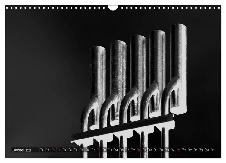 Produktbild: Struktur in Stahl (Wandkalender 2026 DIN A3 quer), CALVENDO Monatskalender
