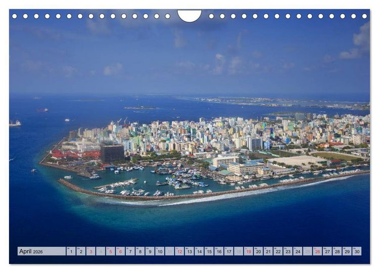 Produktbild: MALEDIVEN (Wandkalender 2026 DIN A4 quer), CALVENDO Monatskalender