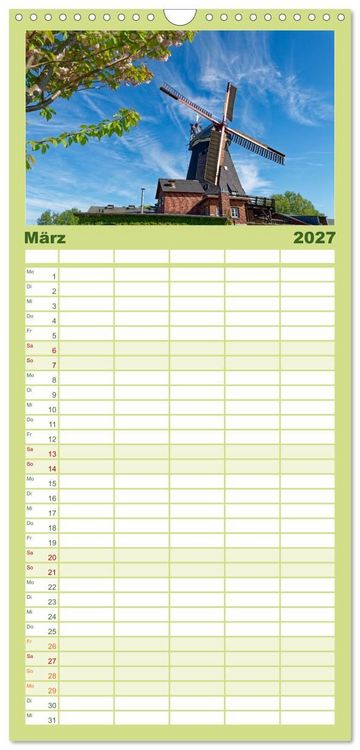 Produktbild: Familienplaner 2027 - Hamburg: Vier- und Marschlande mit 5 Spalten (Wandkalender, 21 x 45 cm) CALVENDO