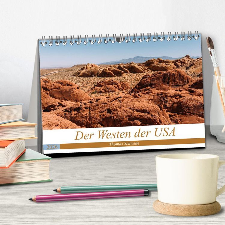 Produktbild: Der Westen der USA (Tischkalender 2026 DIN A5 quer), CALVENDO Monatskalender