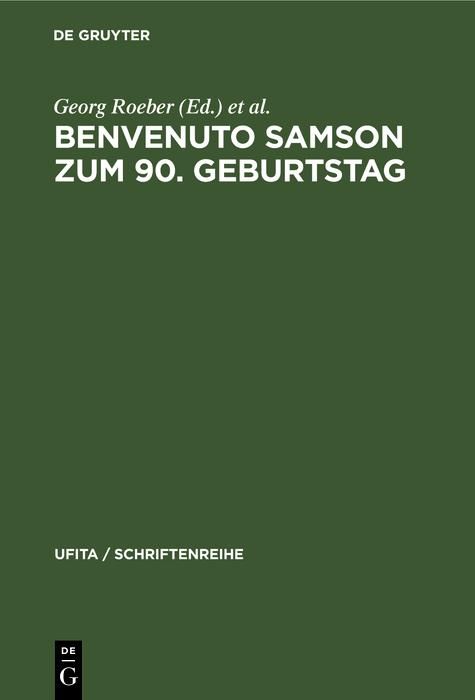 Produktbild: Benvenuto Samson zum 90. Geburtstag