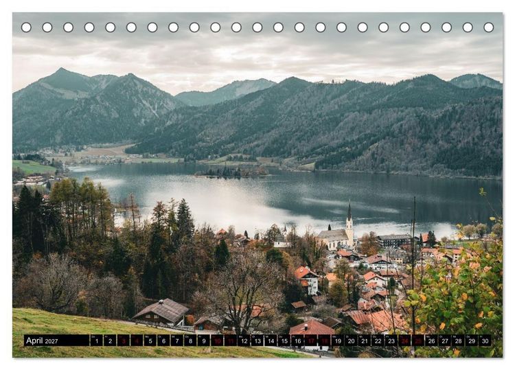 Produktbild: Bayrische Seen und W&auml;lder (Tischkalender 2027 DIN A5 quer), CALVENDO Monatskalender