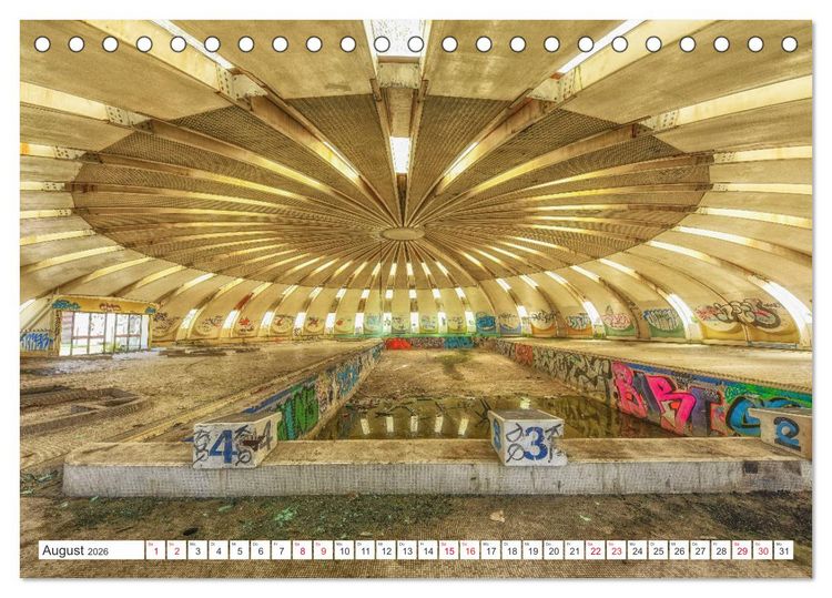 Produktbild: Lost Places - Verlassene R&auml;ume (Tischkalender 2026 DIN A5 quer), CALVENDO Monatskalender