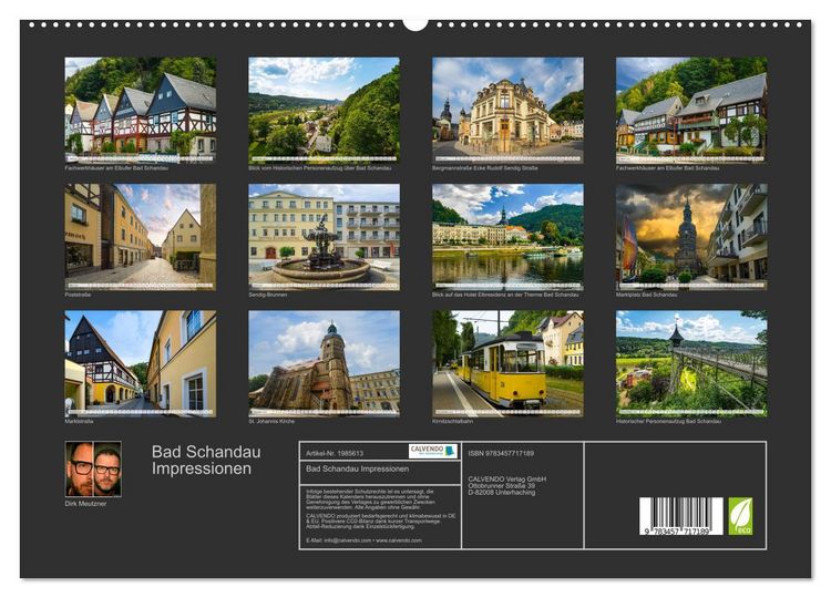 Produktbild: Bad Schandau Impressionen (hochwertiger Premium Wandkalender 2026 DIN A2 quer), Kunstdruck in Hochglanz