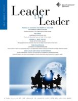 Produktbild: Leader to Leader, Special Carnegie Issue 1, Summer 2010