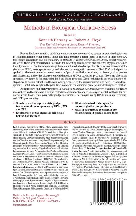 Produktbild: Methods in Biological Oxidative Stress