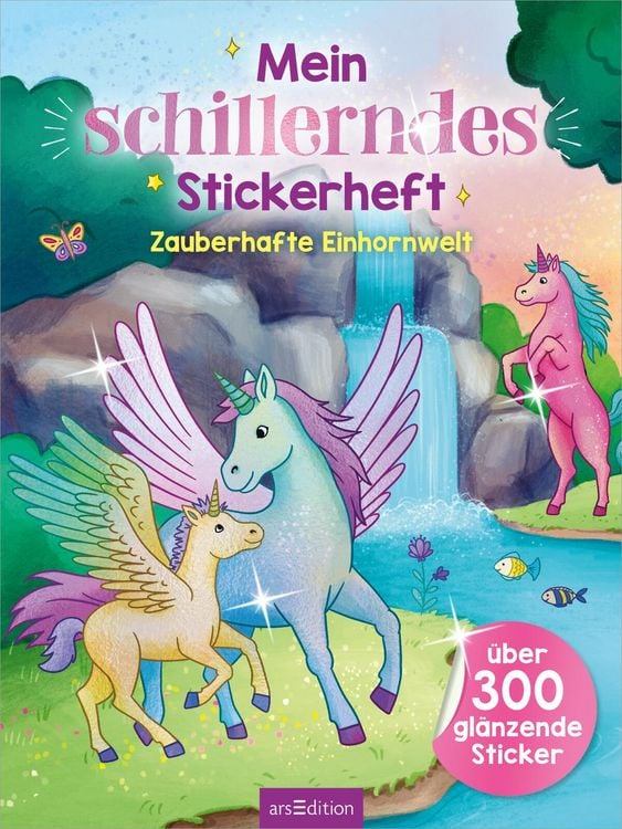 Produktbild: Mein schillerndes Stickerheft &ndash; Zauberhafte Einhornwelt