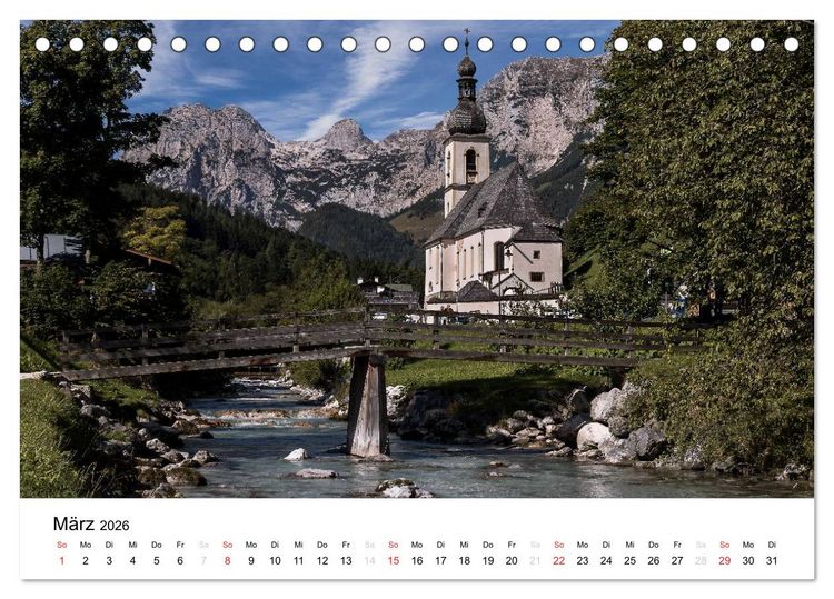 Produktbild: Reizvolle Gew&auml;sser im Berchtesgadener Land (Tischkalender 2026 DIN A5 quer), CALVENDO Monatskalender