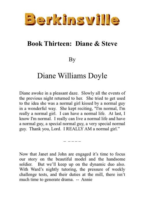 Produktbild: Book Thirteen: Diane and Steve (Berkinsville, #13)