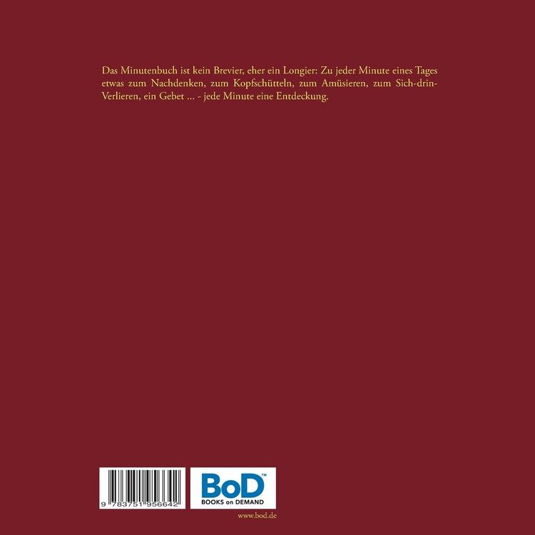 Produktbild: Das Minutenbuch Band I