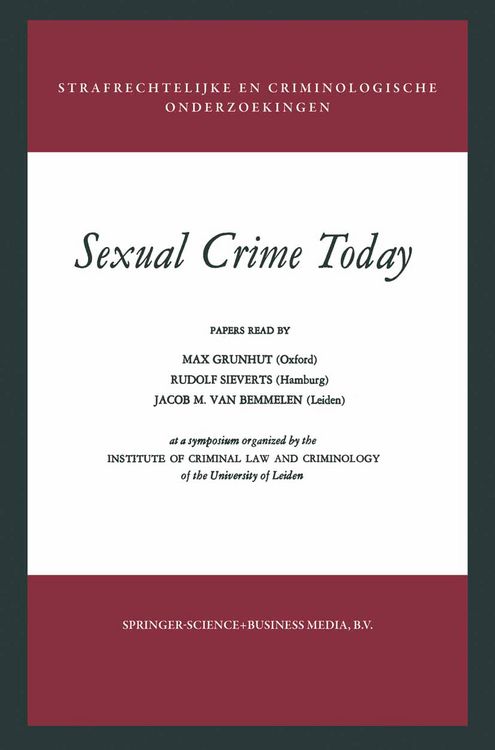 Produktbild: Sexual Crime Today