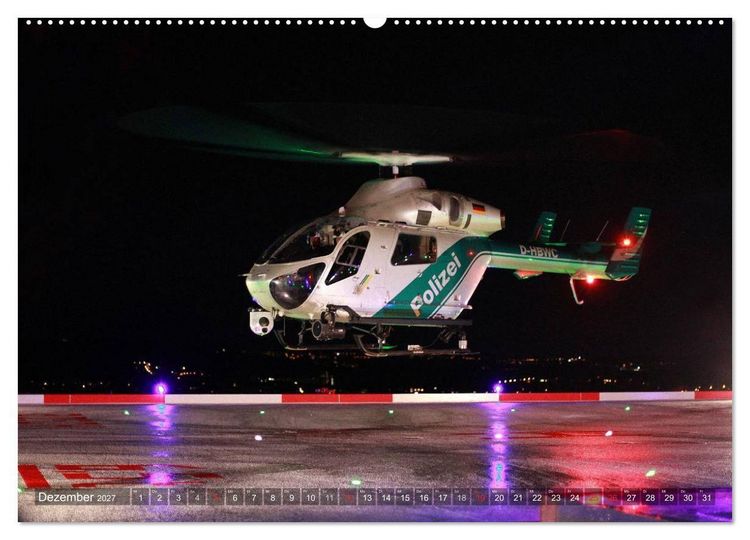 Produktbild: Helikopter in der Luft (hochwertiger Premium Wandkalender 2027 DIN A2 quer), Kunstdruck in Hochglanz