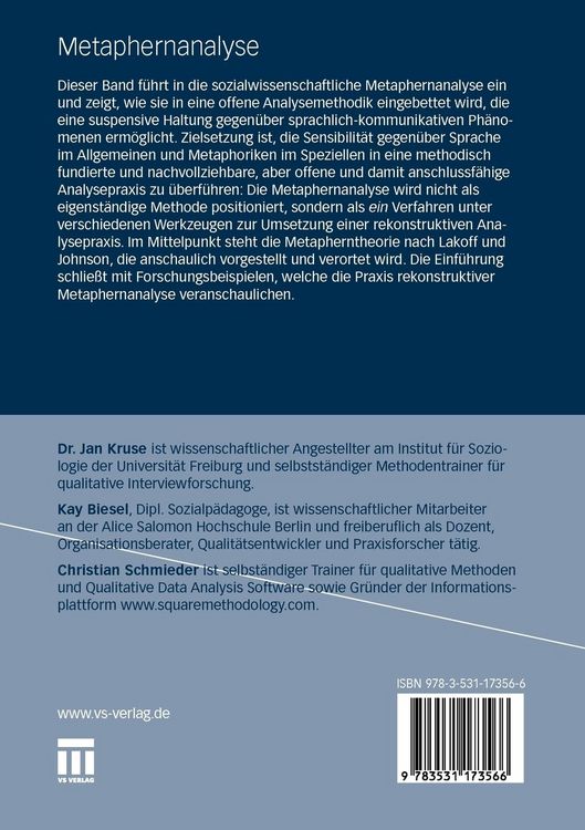 Produktbild: Metaphernanalyse
