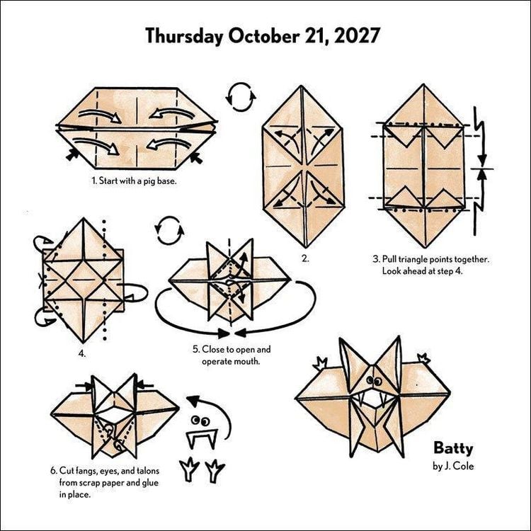 Produktbild: Easy Origami Fold-a-Day &ndash; Origami-Faltvorlage f&uuml;r jeden Tag 2027