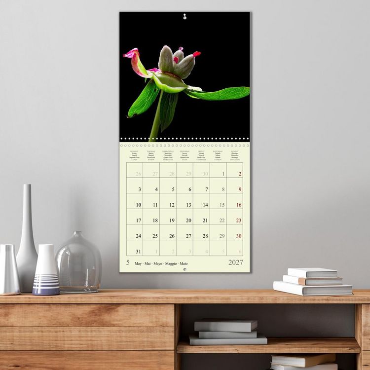 Produktbild: Petites fleurs color&eacute;es (Calendrier mural carr&eacute; 2027 30x30 cm) Calendrier double avec une page pour vos prises de notes