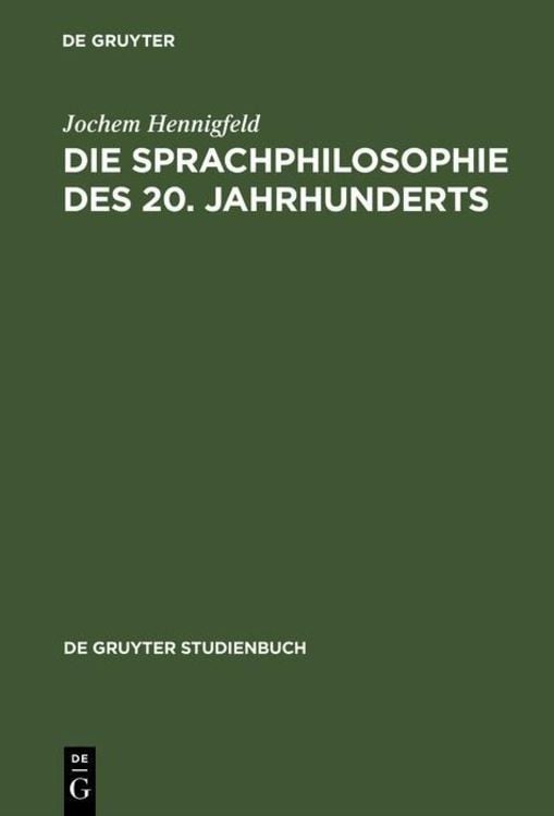 Produktbild: Die Sprachphilosophie des 20. Jahrhunderts