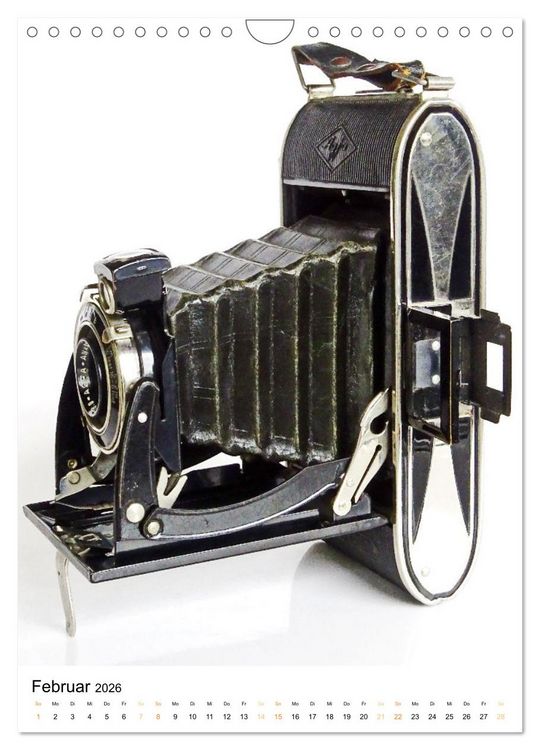 Produktbild: Balgenkameras - Analoge Fotoapparate mit Charme (Wandkalender 2026 DIN A4 hoch), CALVENDO Monatskalender