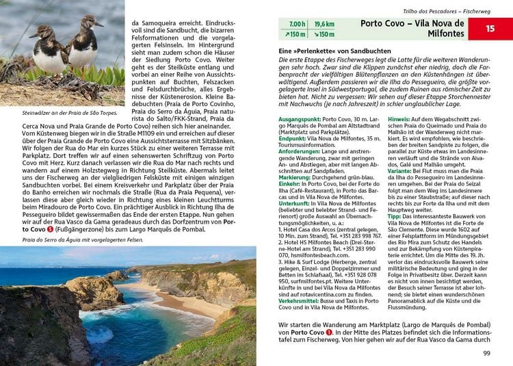 Produktbild: ROTHER Wanderf&uuml;hrer Portugal S&uuml;d: Rota Vicentina. Alle Etappen des Fischerwegs und des Historischen Wegs &ndash; mit 13 zus&auml;tzlichen Rundtouren