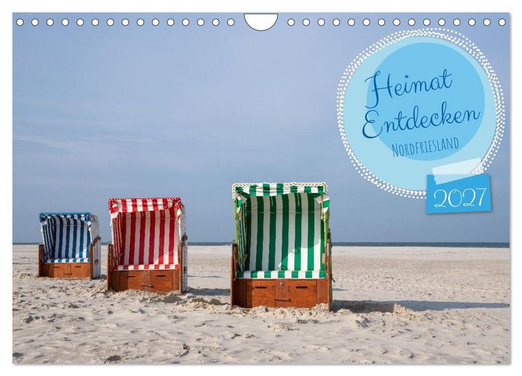 Produktbild: Heimat Entdecken - Nordfriesland (Wandkalender 2027 DIN A4 quer), CALVENDO Monatskalender
