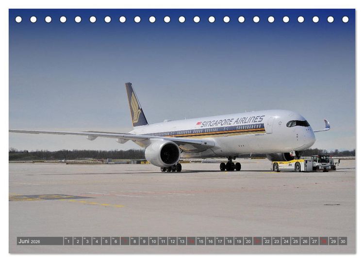 Produktbild: Flugzeuge zwischen Himmel und Erde (Tischkalender 2026 DIN A5 quer), CALVENDO Monatskalender